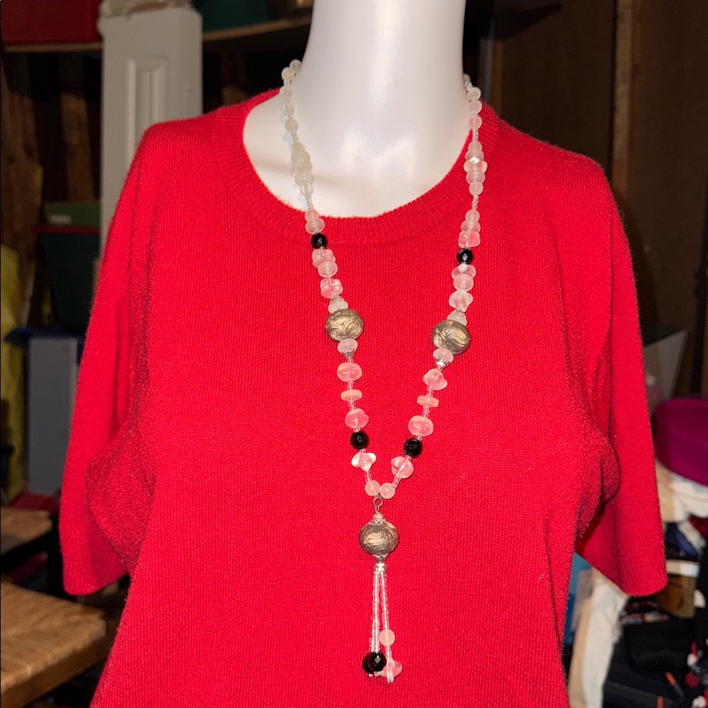 Elegant Beaded Vintage Handmade Necklace